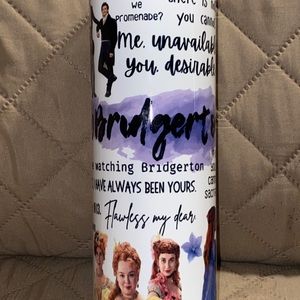 Bridgerton 20oz tumbler.